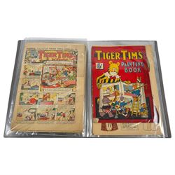 Collection of vintage children's picture books and comics 