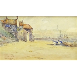 W Guymer (British exh.1921): 'East Cliff Whitby', watercolour signed and titled 13cm x 23cm
Notes: Guymer is listed as living at 231 Marton Road, Middlesbrough