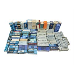 Collection of empty boxes for Pinnacle, Mazda, Mullard, Solus etc, thermionic vacuum tubes/valves, approximately 83