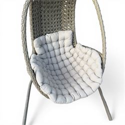 Hartman basket hanging garden chair with cushion and cover