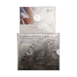 The Royal Mint United Kingdom 2015 'Buckingham Palace' fine silver one hundred pound coin, three fine silver twenty pound coins, comprising 2013 'A Timeless First', 2014 'Outbreak', and 2015 'The Longest Reigning Monarch', 2014 'SS Gairsoppa Britannia' quarter ounce silver coin, His Majesty King Charles III 1948 and 2023 Coinage Collection, two commemorative five pound coins, etc