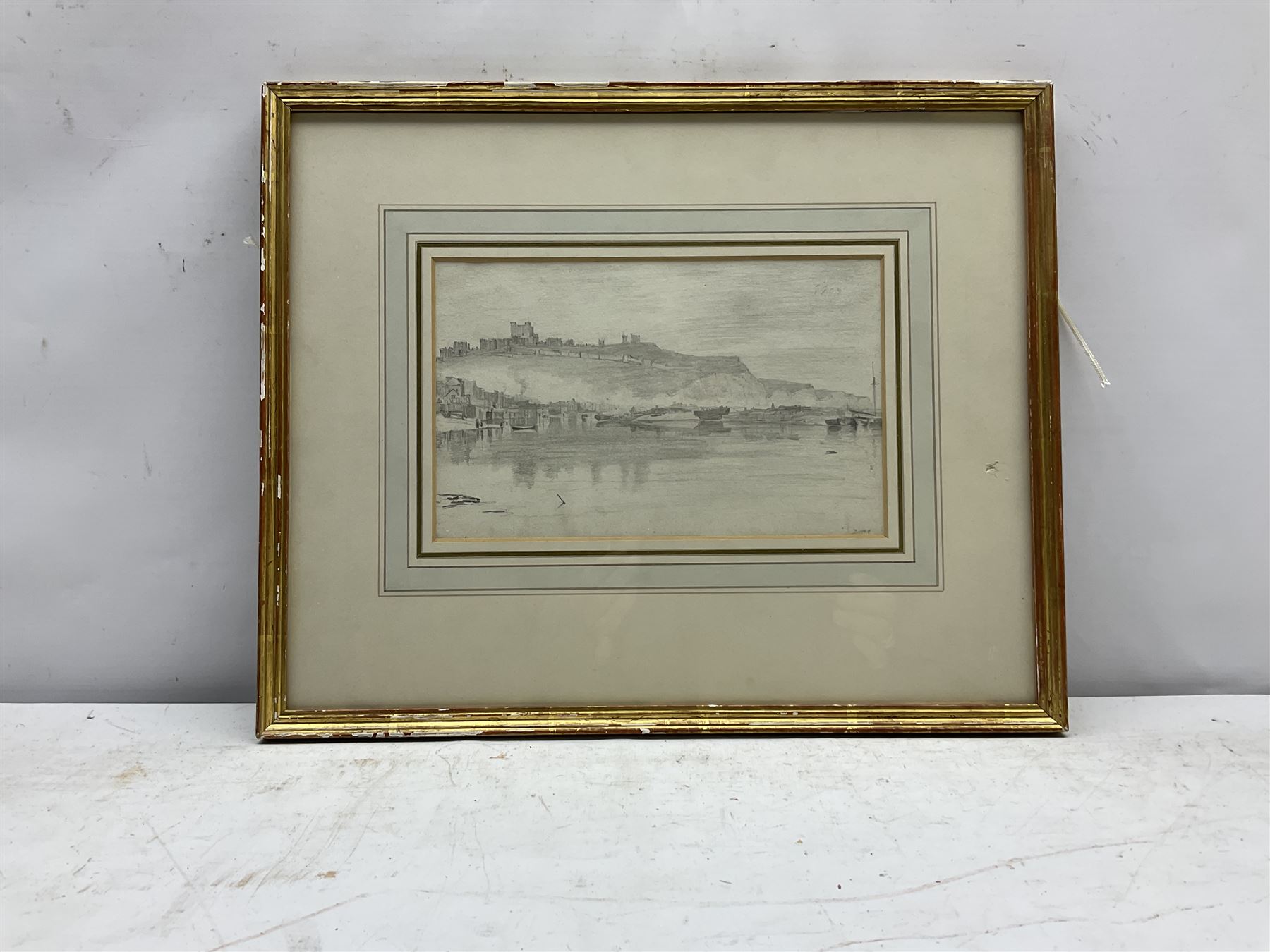 John Constable RA (British 1776-1837): 'Dover', pencil sketch titled and dated 1803, inscribed verso 14cm x 23cm