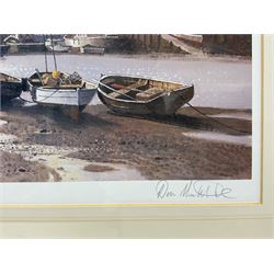 Don Micklethwaite (British 1936-): 'Evening Harbour' and 'Low Tide', pair limited edition prints signed and numbered 90/500 in pencil 31cm x 39cm (2)