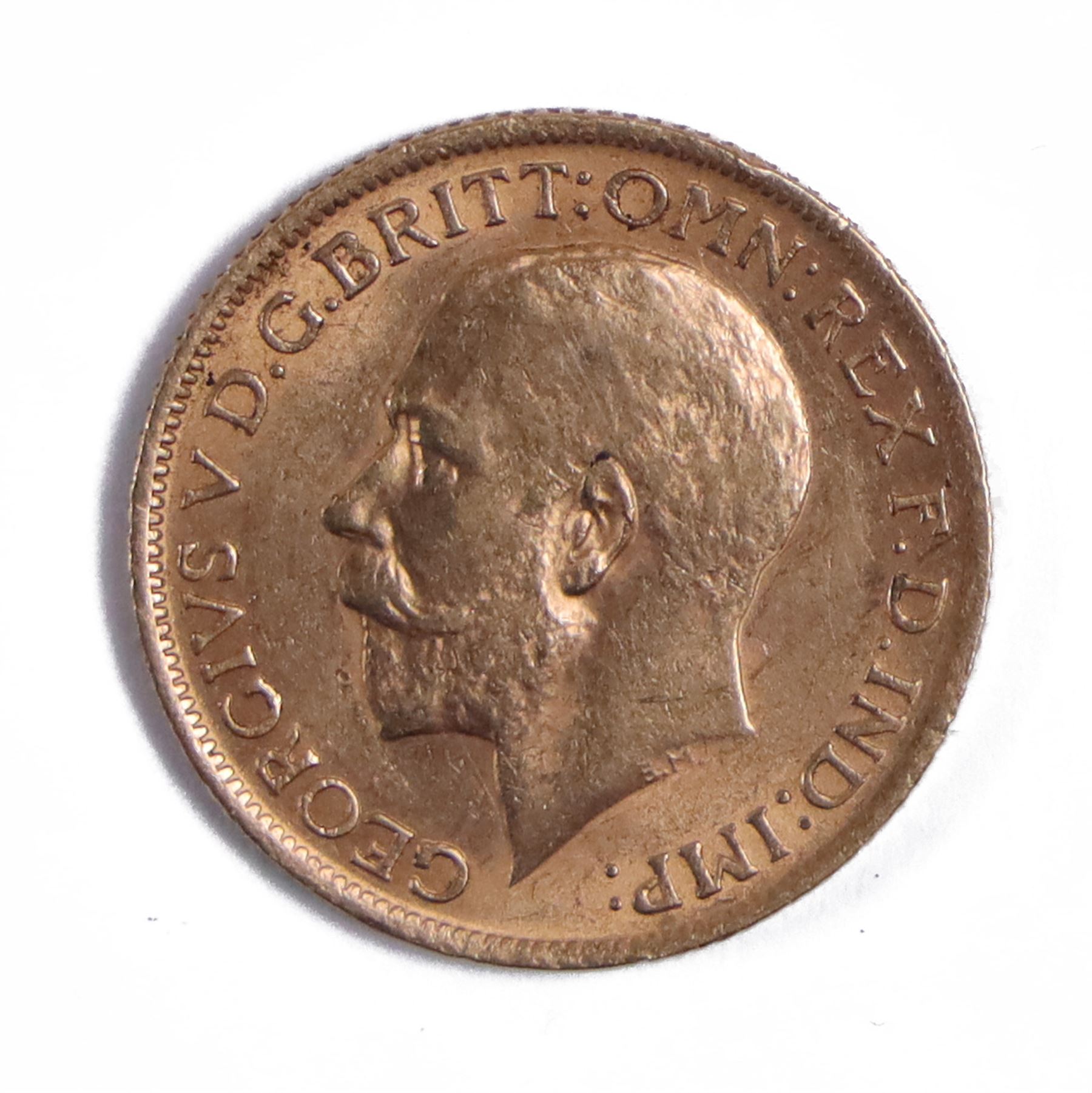 King George V 1912 gold full sovereign coin