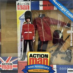 Action Man 40th Anniversary Nostalgic Collection Famous British Regiments Grenadier Guardsman outfit set, boxed