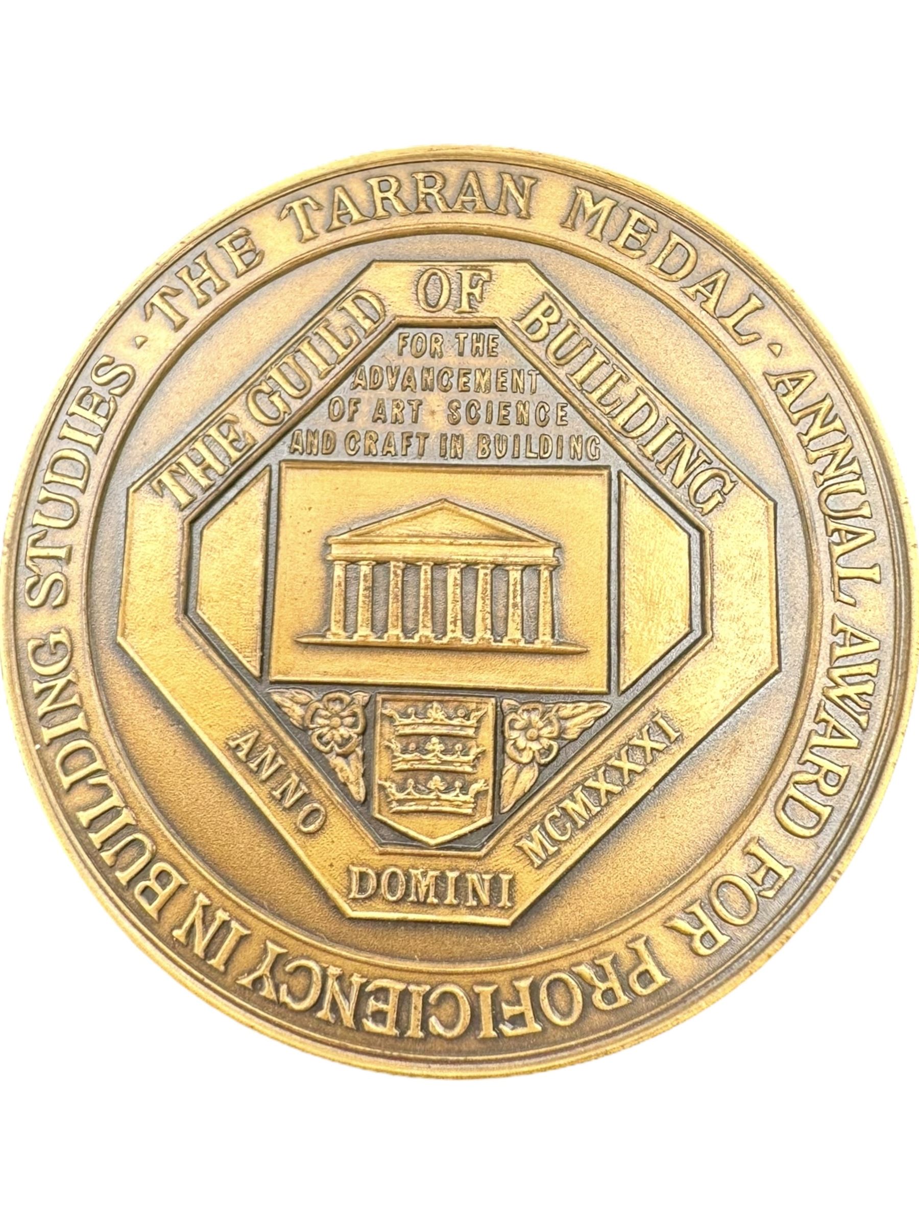 Silver perfect attendance medal for Hull Education Committee, bronze medallion for Hull Young Peoples Christian and Literary Institute and a guild of building medallion, all cased