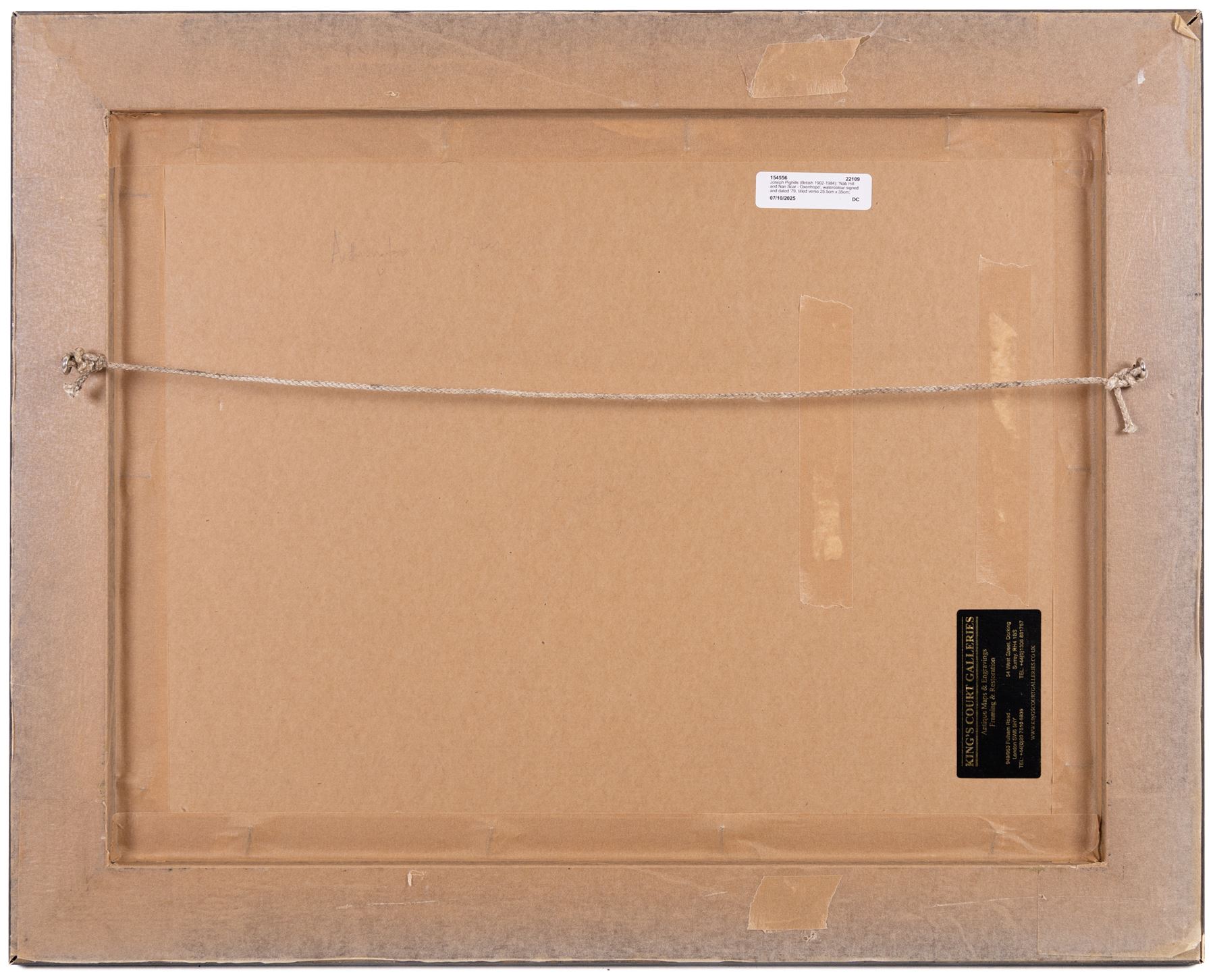 Joseph Pighills (British 1902-1984): 'Nab Hill and Nan Scar - Oxenhope', watercolour signed and dated '79, titled verso 25.5cm x 35cm; George 'Griff' Griffiths (British 1939-2017): 'Arthington Near Otley', watercolour signed, titled verso 22.5cm x 33.5cm (2)