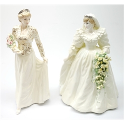Two Coalport figurines, comprising limited edition Diana The Jewel in the Crown, 775/9500, and limited edition Diana Princess of Wales 9th July 198, 4767/12500. (2). 