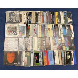 Quantity of vinyl records including Bob Dylan 'Bringing It All Back Home',  Hawk Wind 'The Xenon Codex', Black Sabbath 'Greatest Hits', 'Never Say Die!', 'Sabotage', 'Sabbath bloody Sabbath', 'Master of Reality', 'Heaven And Hell', Uriah Heep 'Firefly' and other music, approximately 110, in one box