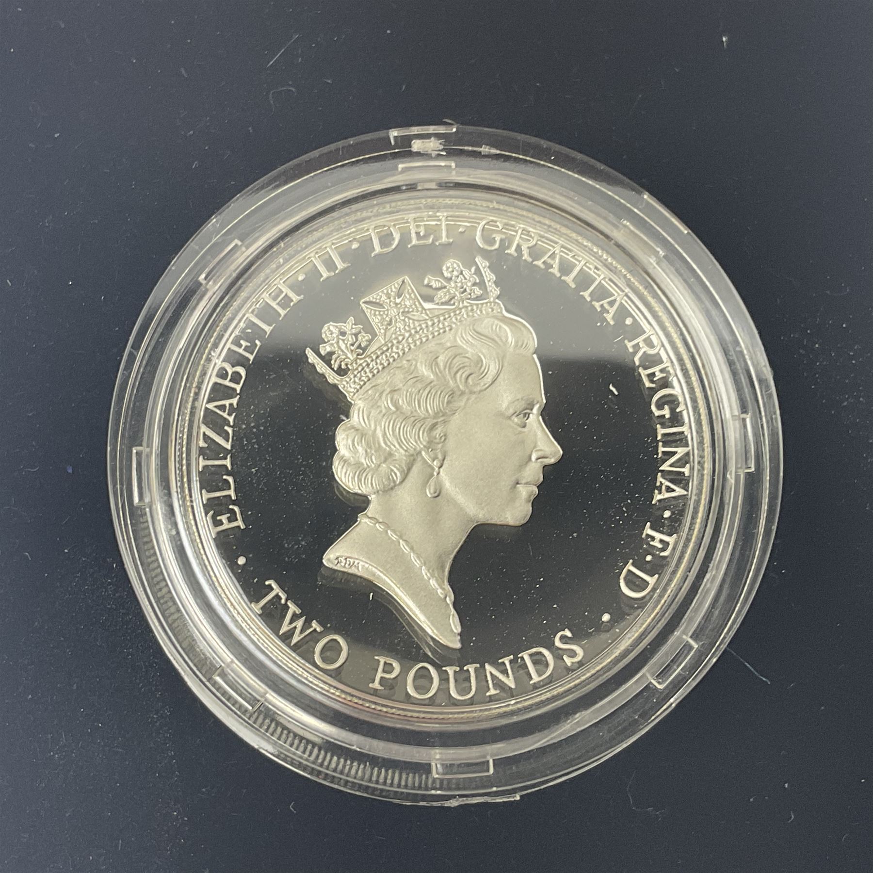 The Royal Mint United Kingdom 1996 'A Celebration of Football' silver proof piedfort two pound coin, cased with certificate