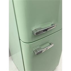 Smeg light blue finish fridge freezer, model no. S32STRP3