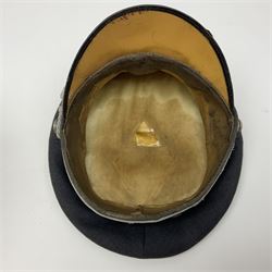 WW2 German Luftwaffe Officer's visor cap with cloth badges
