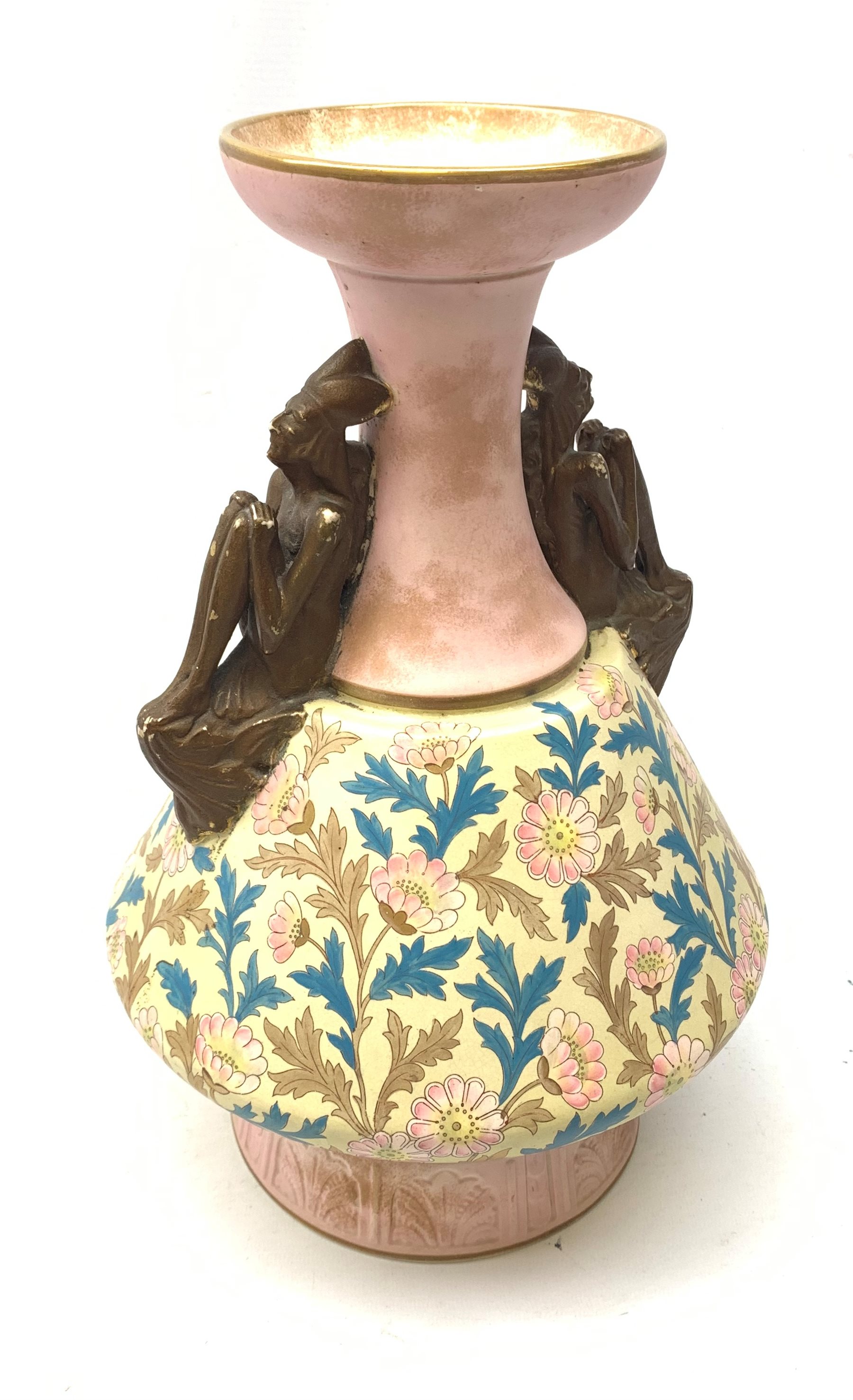 A late 19th century Aesthetic Movement Old Hall vase designed by