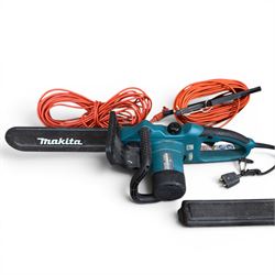 Makita UC2520A electric chainsaw, DeWalt cordless drill and various other tools