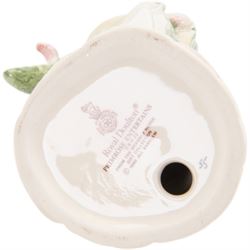 Twelve Royal Doulton Bramley Hedge figures, including Wilfred Entertains DBH23, Mrs Toadflax DBH11, Conker DBH21, Poppy Eyebright DBH1, Flax Weaver DBH20