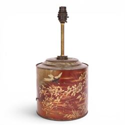 19th century - S. Parkinson & Son of Doncaster, toleware confectionary tin converted into ...