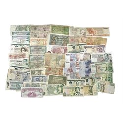 Great British and World banknotes, inclu