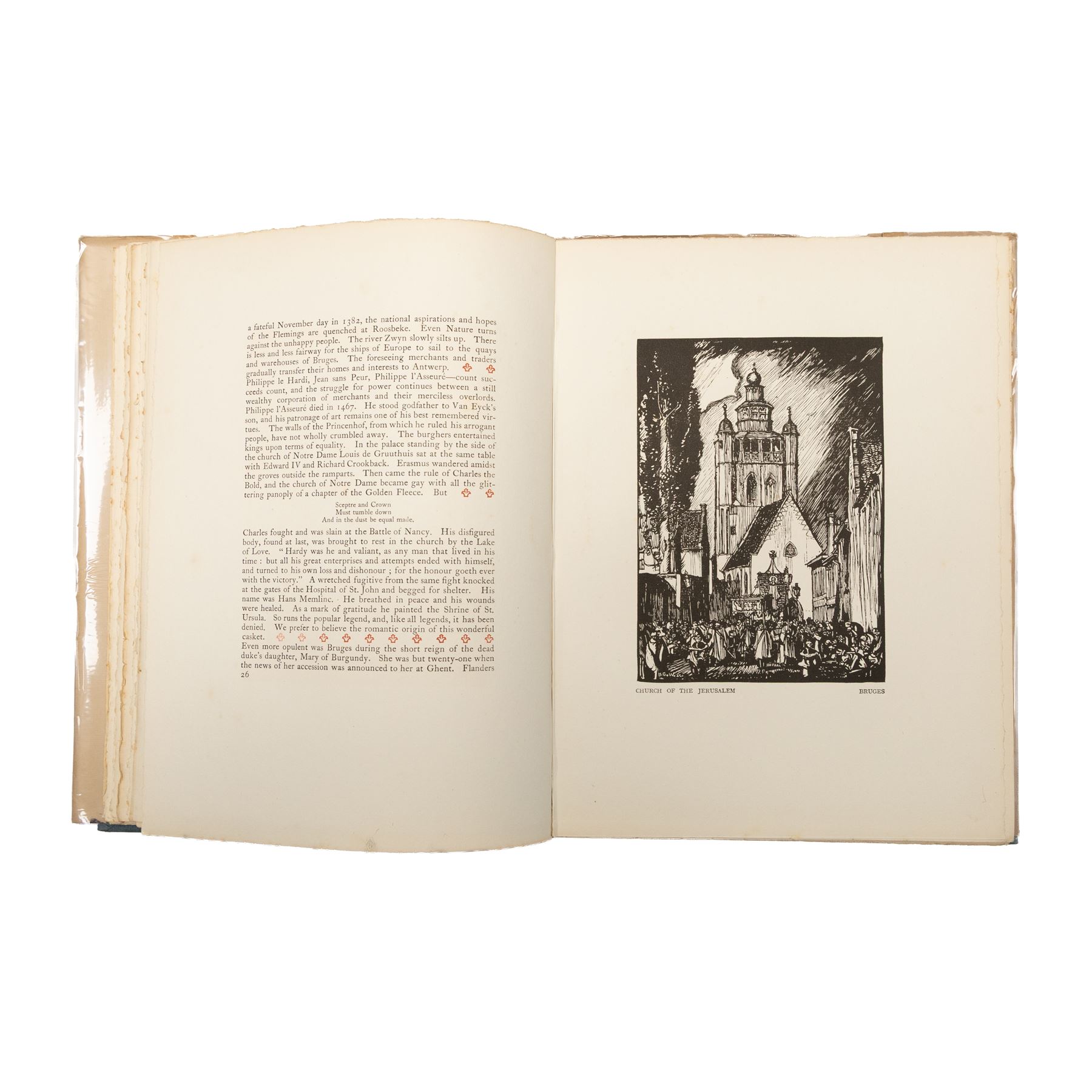 Frank Brangwyn (British 1867-1956): 'Belgium', with text by Hugh Stokes, first edition, Kegan Paul, Trench, Trübner & Co., London, 1916, illustrated throughout, original pictorial cloth.