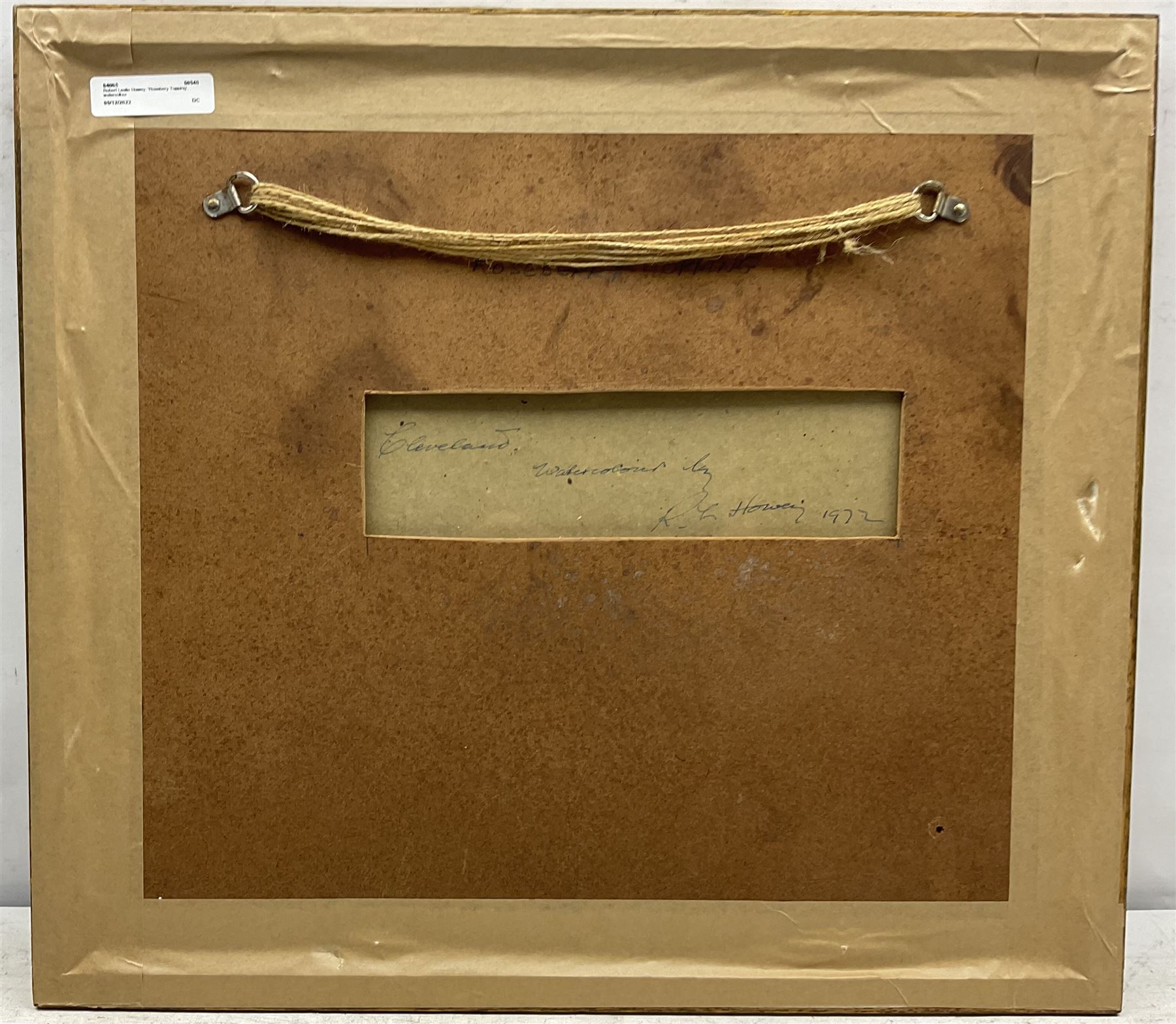 Robert Leslie Howey (British 1900-1981): 'Rosebery Topping - Cleveland', watercolour signed, titled and dated 1972 verso 26.5cm x 33cm