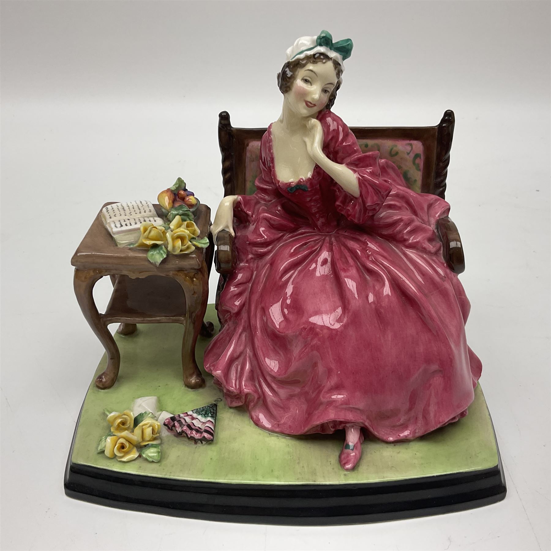 Two Royal Doulton figures, Teresa HN1683 and Afternoon Tea HN1747, both with printed mark beneath  