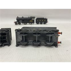 ‘00’ gauge - three kit built locomotive and tenders comprising Class D21 4-4-0 no.1242 finished in NER black with LNER tender; Class C4 4-4-2 no.5262 finished in LNER black; Coal Engines Class 0-6-0 no.2408 finished in black with Millholme Models LNER tender (3) 