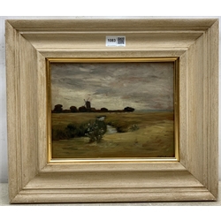 Vongoring (Early 20th century): Dutch Landscape, oil on panel signed and dated'12, 19cm x 24cm