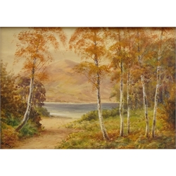  Woodland River Landscapes, pair of early 20th century watercolours signed by W Wray 24cm x 35cm (2)   