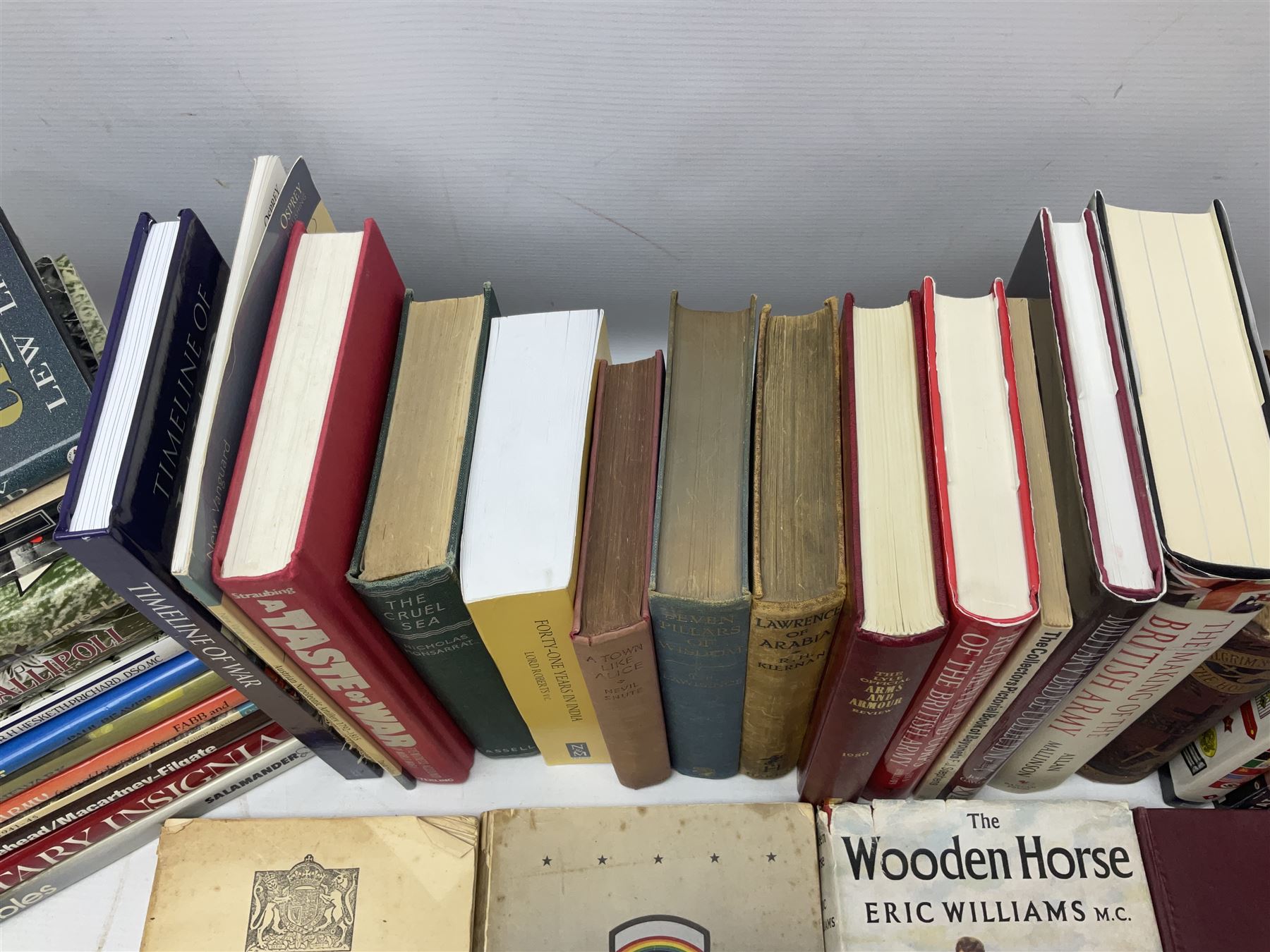 Thirty-five books of military interest including WW2, collector's reference books, fiction etc