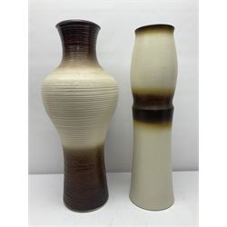 Ditmar Urbach Nora vase, together with another similar vase, Nora vase H64cm