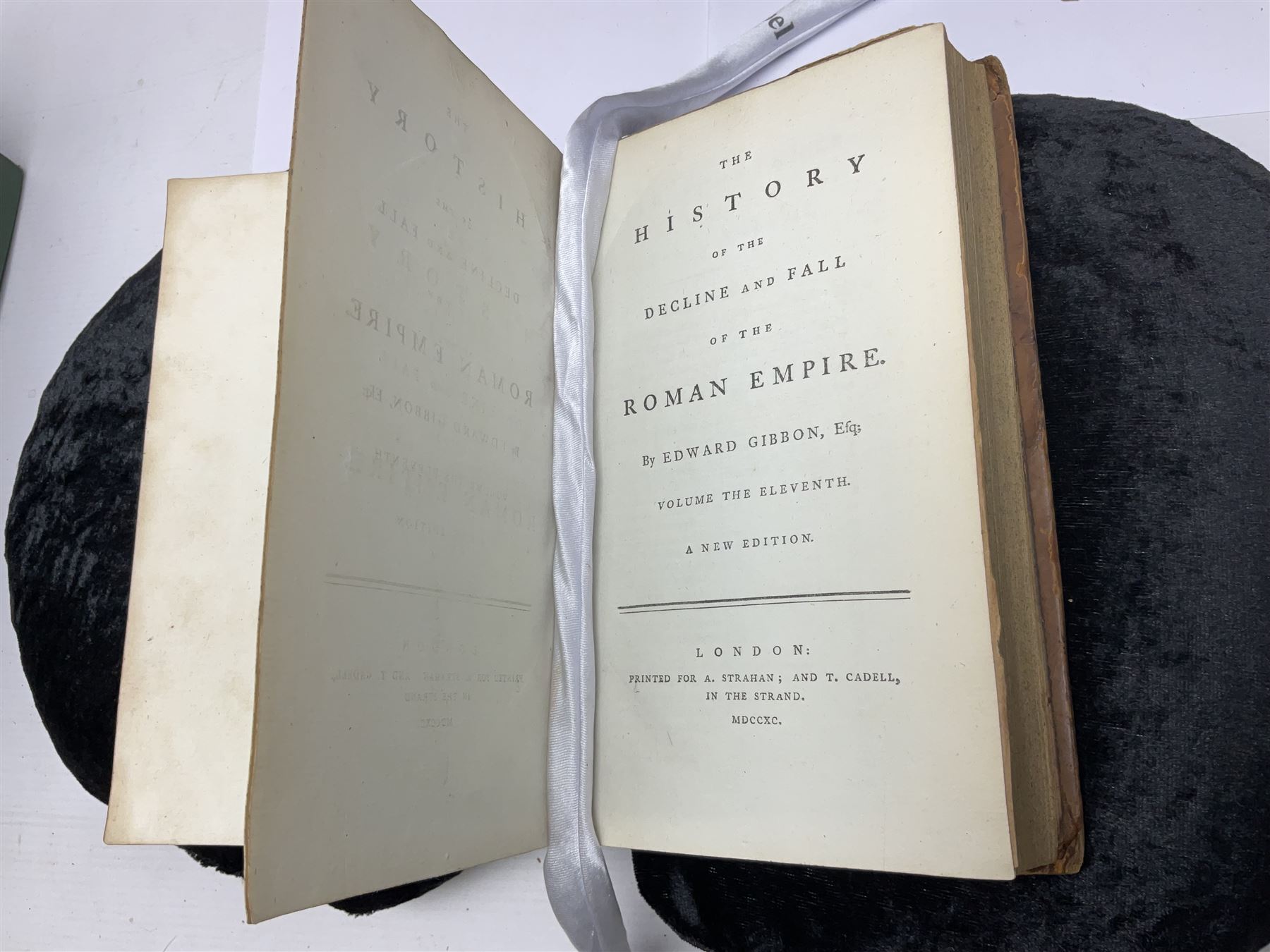 Edward Gibson; The History of the Decline of the Roman Empire, new edn in Twelve vols, T. Cadell, London, 1788-1798