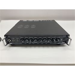 Gallien Krueger MB Fusion 800 amplifier still in factory packaging and delivery box; with additional RFB-111 remote foot controller