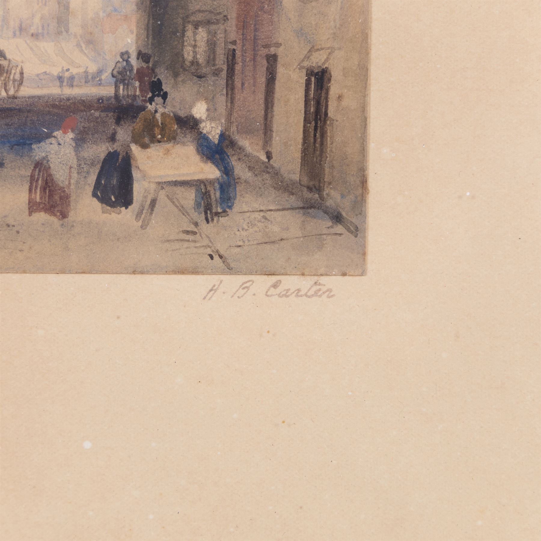 Attrib. Henry Barlow Carter (British 1803-1867): 'Scarborough', watercolour signed and titled on the mount 21cm x 15cm 