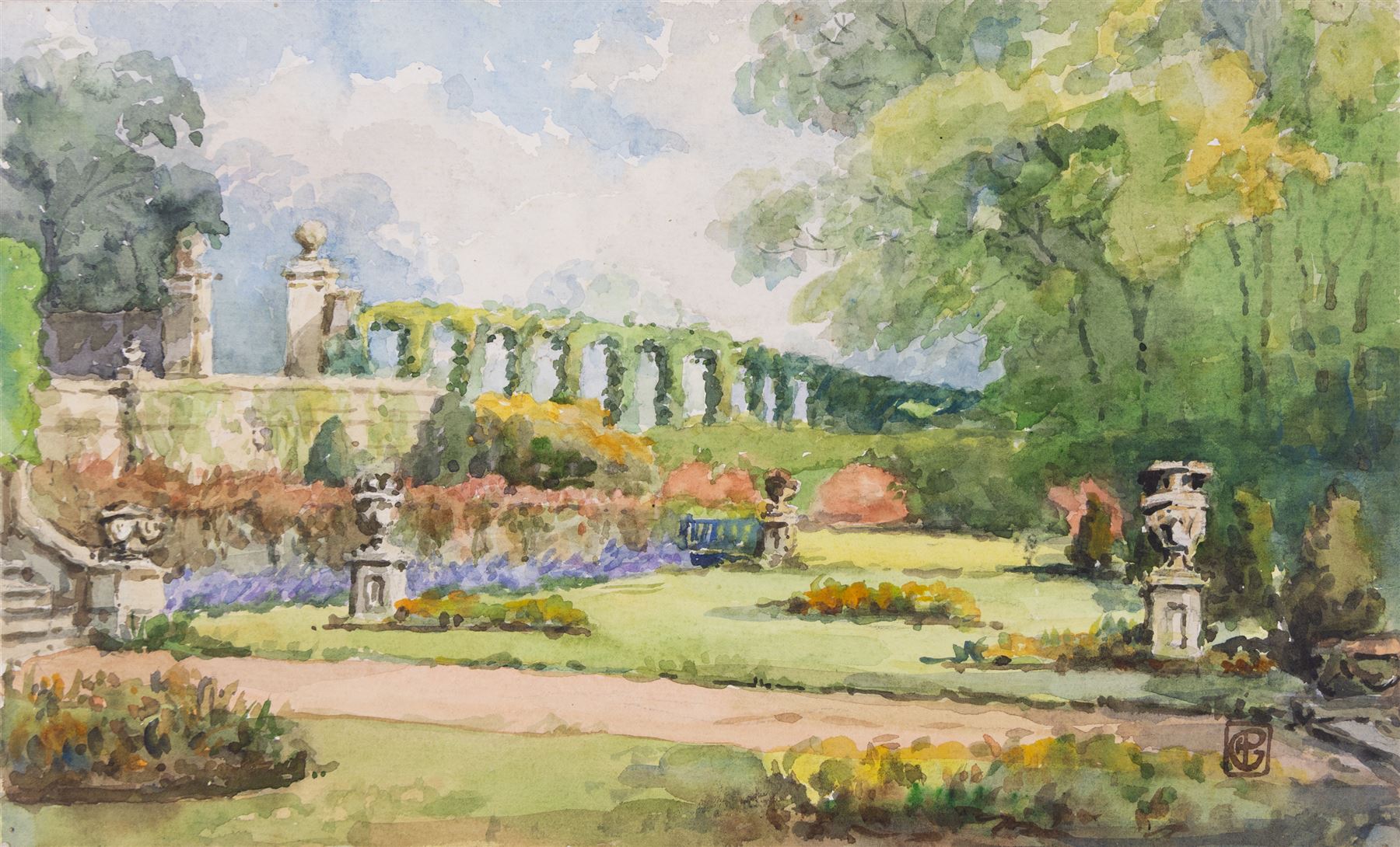 George Farquhar Pennington (British 1872-1961); collection of ten watercolours and ink sketches, variously signed and dated, largest 37cm x 26cm (10)
