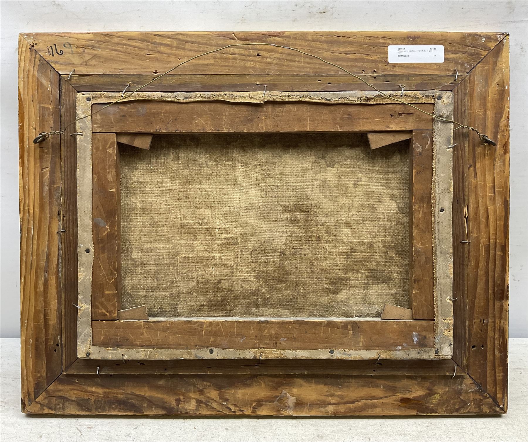 Dutch School (19th Century): Windmill and Frozen Lake, oil on canvas indistinctly signed 'S E Marriag*' and dated 1834, 24cm x 34cm 