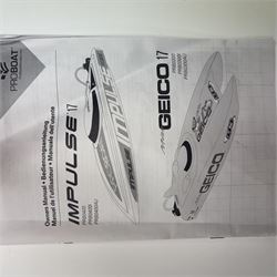 Proboat PRB0300 Miss Geico 17 RTR 24 radio controlled model boat/catamaran with controller and instructions