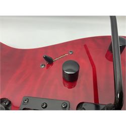 Maverick HSH rock guitar with Floyd Rose tremolo, L100cm overall; in soft carrying case.