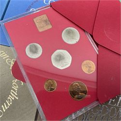 Eleven Great British coin year sets, dated two 1970, 1972, 1973, 1974, 1975, 1976, three 1977 and 1978, all in plastic displays with card covers