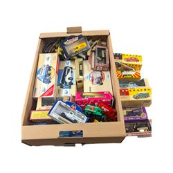 Collection of diecast model vehicles, in