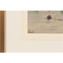 John Wynne Williams (British fl.1900-1920): Whitehead Hill and St Marys Steps, pair watercolours signed 24cm x 15cm; Austen Smith (British Early 20th Century): View towards Scarborough Castle, watercolour signed and dated 1913, 10.5cm x 17.5cm; A Smith (British Early 20th Century): Scarborough Harbour Scenes, pair watercolours signed 22cm x 34.5cm (5)