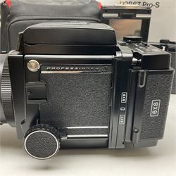 Mamiya RB67 Pro-S camera body, serial no. C559634, with 'Mamiya - Sekor C 1:3.8 f=90mm' lens, serial no. 75999, Mamiya RB 6x8 Pro-S 120 Roll Film Holder and Mamiya Polaroid back holder, with carry case and original boxes 