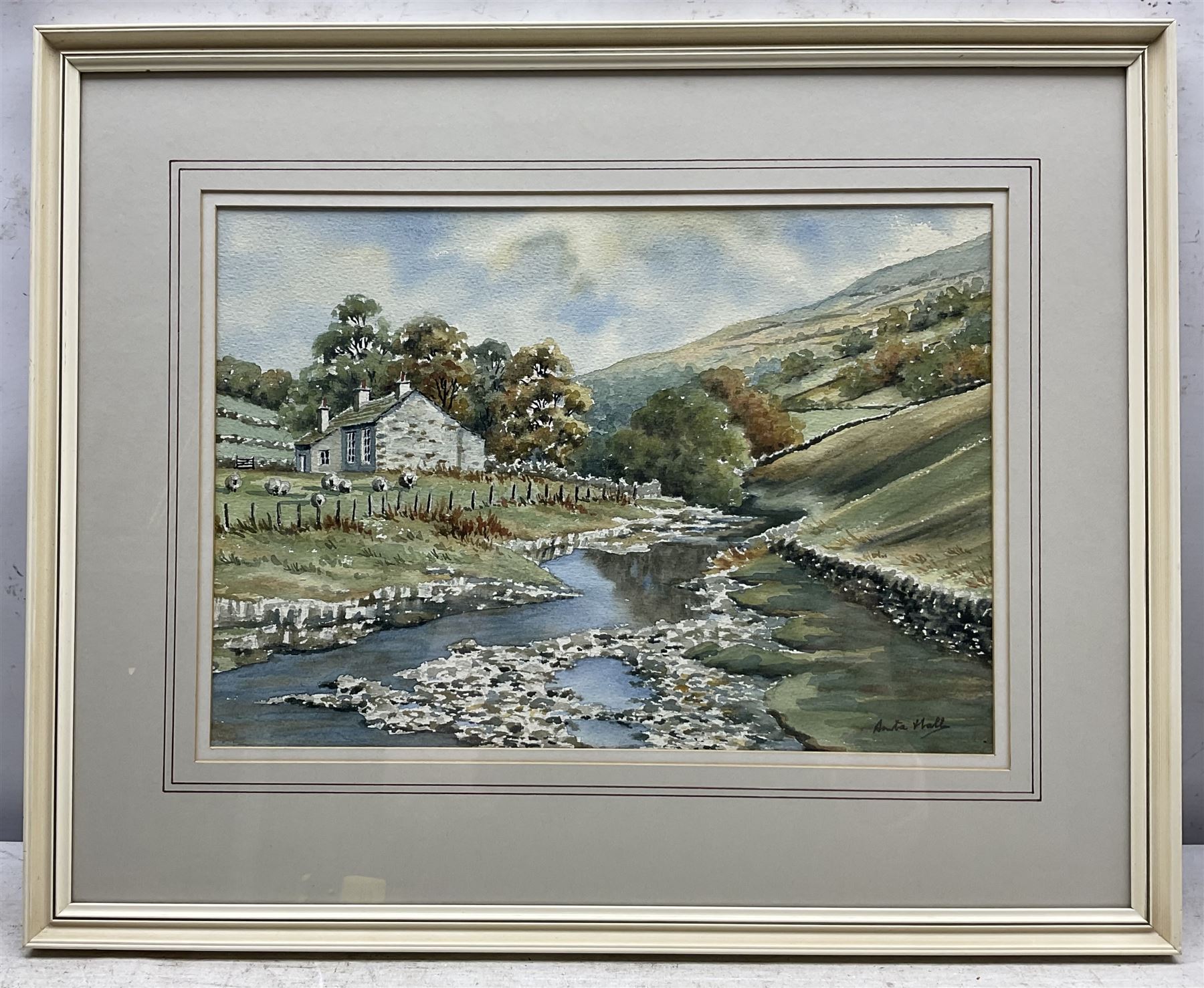 Anita Hall (British 20th Century): West Yorkshire Scenery, pair watercolours signed max 33cm x 49cm (2)