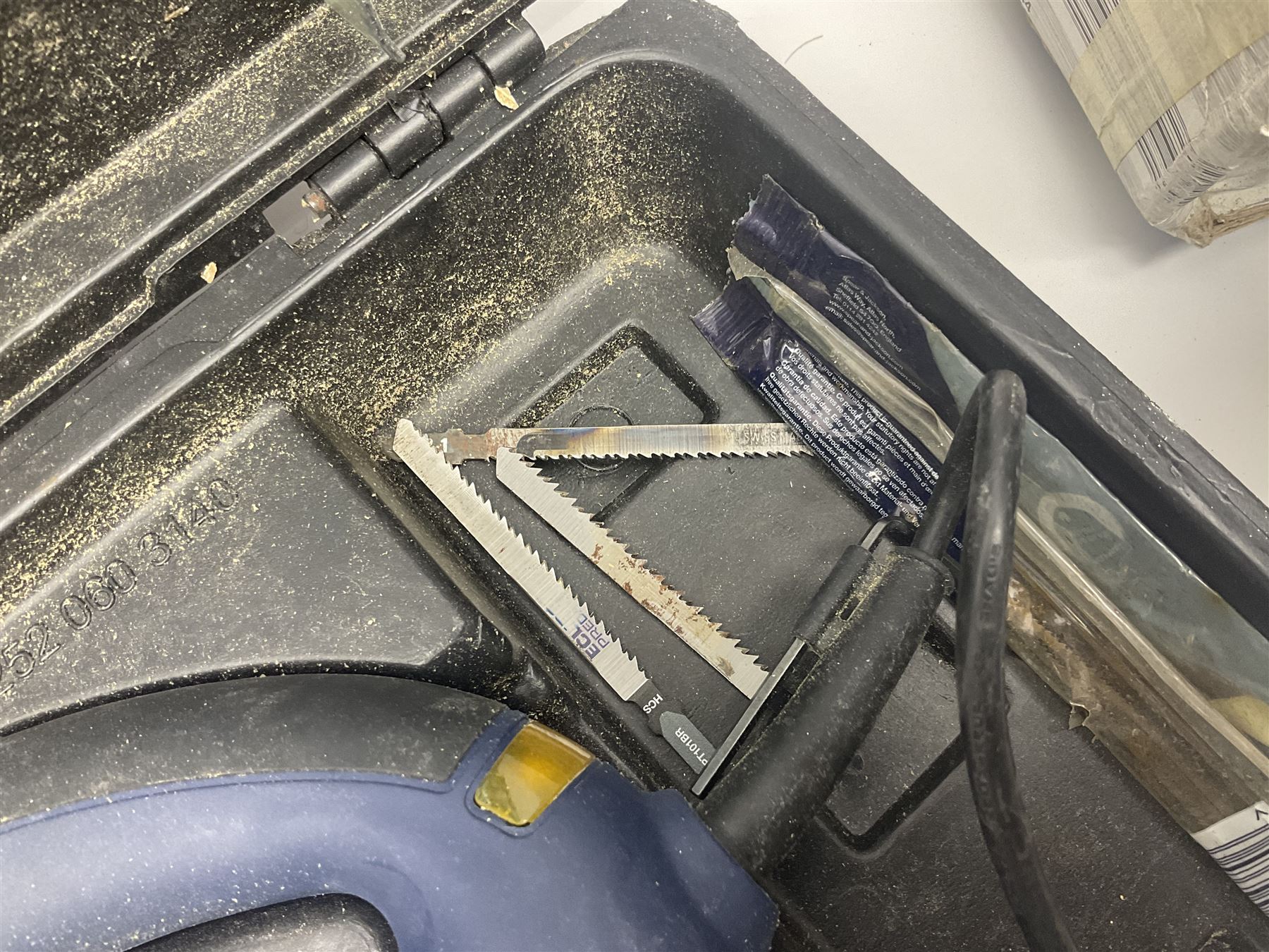 Collection of tools, comprising grinder electric, cased Mac Allister jigsaw, Power craft router