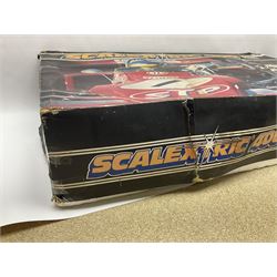Scalextric - Scalextric 400 C587 set with March Ford 721 and JPS Formula One cars; Calibra Cup set with Motorsport Calibra and Old Spice Calibra; C8040 Track Extension Pack, Hump Back Bridge part-set and unassociated SuperSlot 1:32 scale die-cast Williams-Toyota FW29 unassembled car in four blister packs 