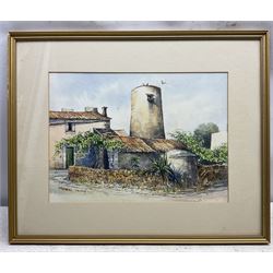 John Freeman (British 1942-): 'Calonge' Spain, watercolour signed titled and dated '83, 24cm x 33cm 