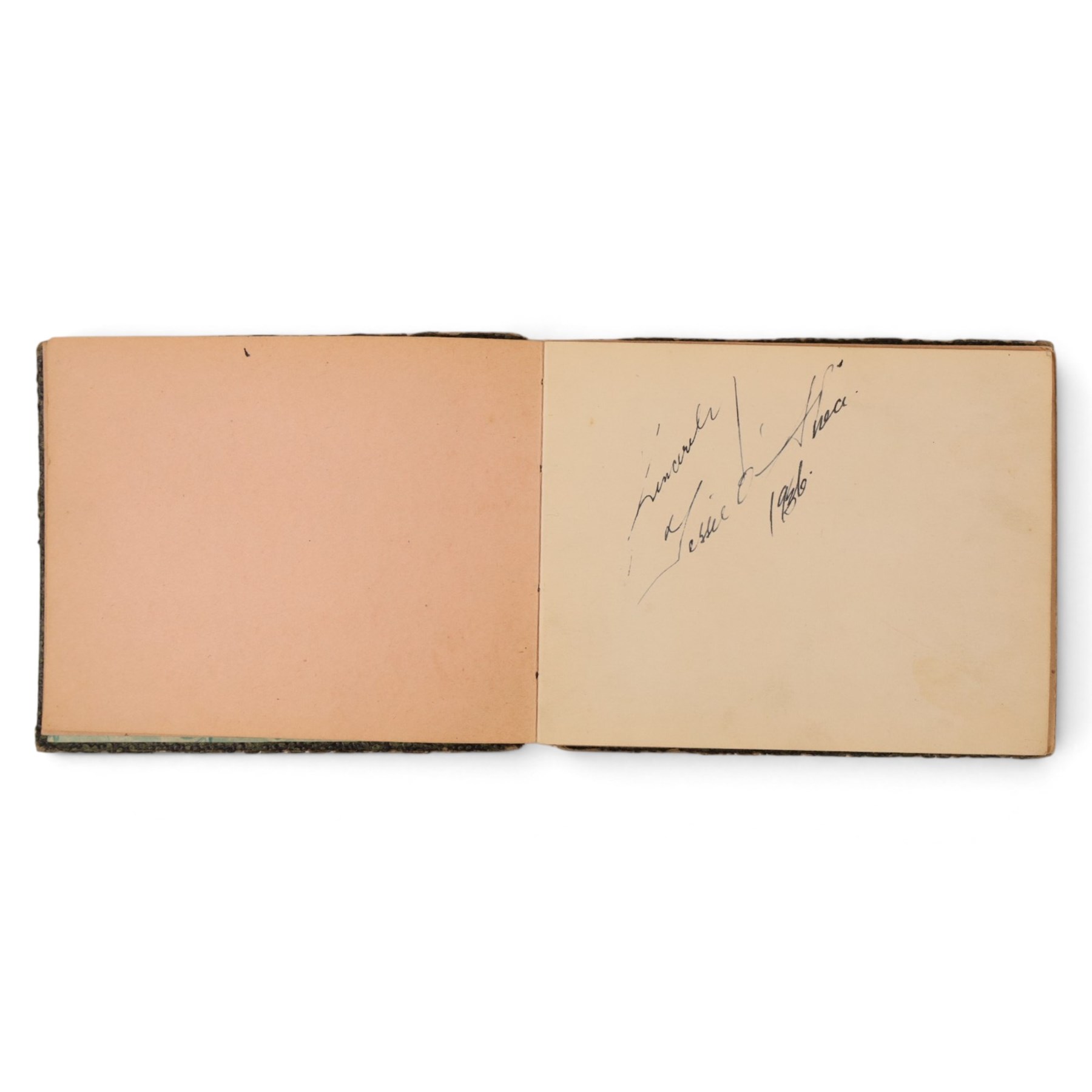 Three 1930s autograph and scrap books, comprising a scrap book documenting the Australian Rugby League team tour of England and France 1937 with newspaper clippings and a collection of signatures in pencil including Wally Prigg, Harry Pearce and Jack Reardon and two autograph books from 1935 and 1936, with signatures including players from St Helens RLFC, Yorkshire Cricket Club, Hull FC, Dewsbury RLFC, Blackpool FC, Salford RLFC, Leeds RLFC, Batley RLFC, Wigan RLFC, Manchester United, Hull Baseball Club, Tottenham Hotspur FC, and assorted entertainment signatures from theatres of the time 