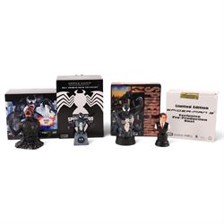 Six Spider-Man busts, comprising Diamond Select Toys limited edition Spider-Man 3 exclusiv...