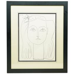 After Pablo Picasso (Spanish 1881-1973) 'Portrait of Francoise (II)', limited edition giclee print 525/1000, 39cm x 30cm 