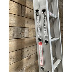 Abru Starmaster DIY aluminium extending ladders - 3.13m closed, 5.56m extended