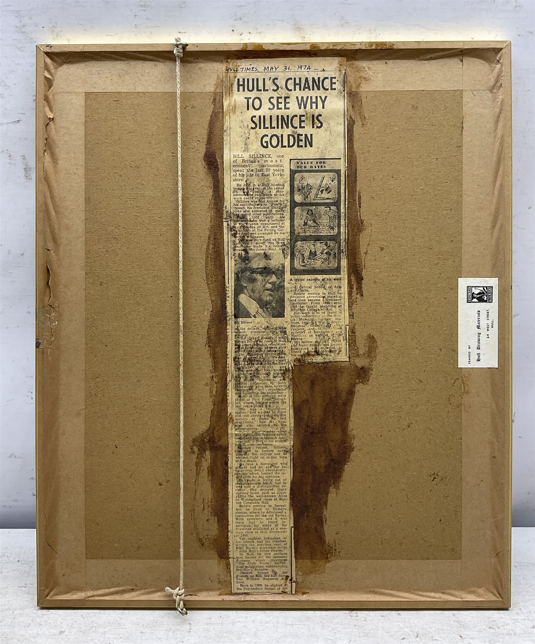 William Augustus Sillince (British 1906-1974): Busy Street Scene, watercolour signed 17cm x 26cm 