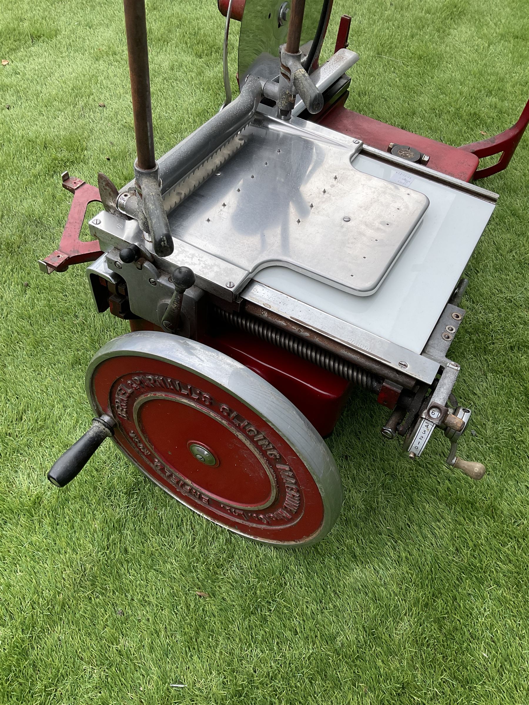 Berkel Model 22 flywheel meat slicer - THIS LOT IS TO BE COLLECTED BY APPOINTMENT FROM DUGGLEBY STORAGE, GREAT HILL, EASTFIELD, SCARBOROUGH, YO11 3TX